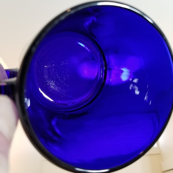 Retro deep color cobalt blue coffee mug Made In The U.S.A. - Picture 7 of 8